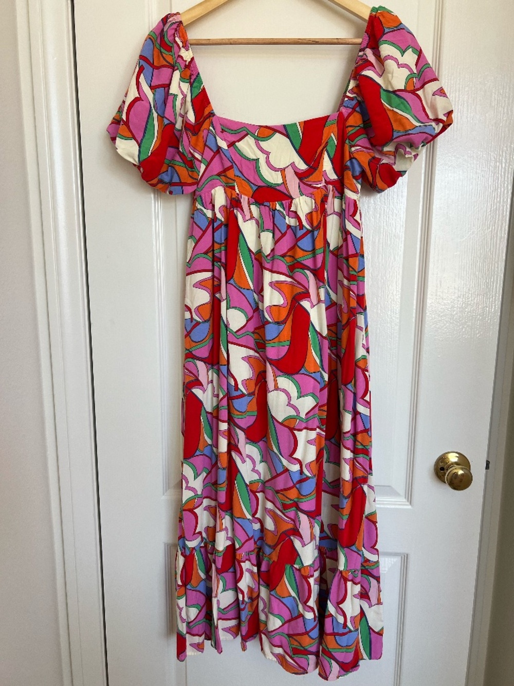 Fab'rik Puff Sleeve Maxi Dress